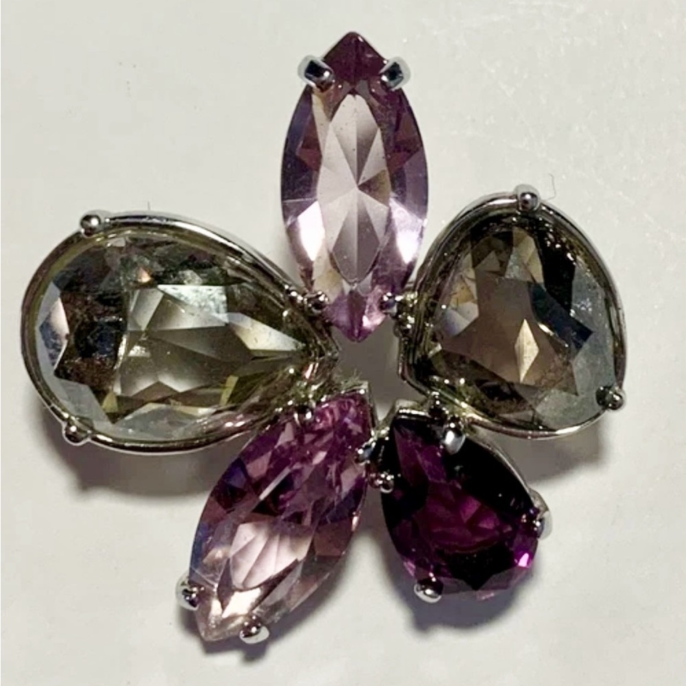 Swarovski Crystal Flower Heritage Brooch - Picture 2 of 5